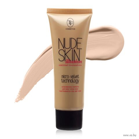 Тональный крем для лица "Nude Skin Illusion" тон: 102, ванильно-бежевый — фото, картинка