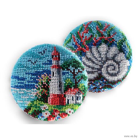 Набор для вышивания бисером "Морской талисман" (100х100 мм) — фото, картинка