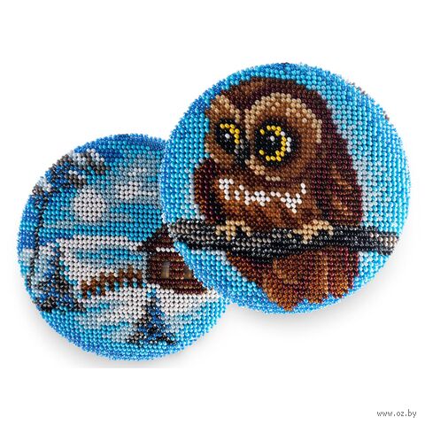 Набор для вышивания бисером "Лесной талисман" (100х100 мм) — фото, картинка