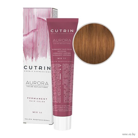 Крем-краска для волос "Aurora" тон: 9.34, очень светлая золотая медь — фото, картинка