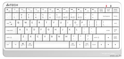 Клавиатура A4Tech Fstyler FBK11 (бело-серая) — фото, картинка