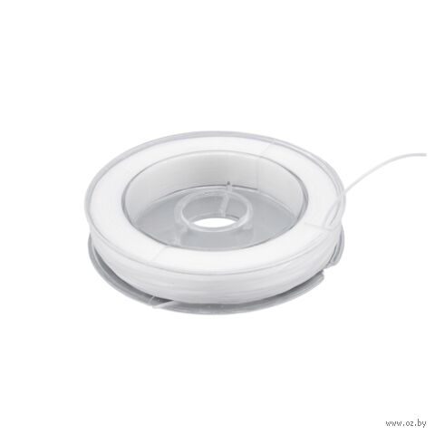 Нить-резинка для рукоделия (0,8 мм х 20 м; белый) — фото, картинка