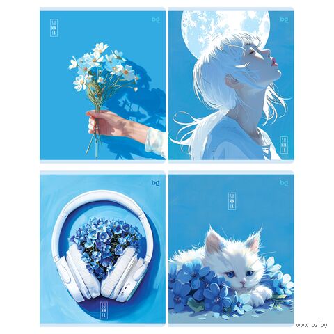 Тетрадь полуобщая в клетку "Лето" (48 листов) — фото, картинка